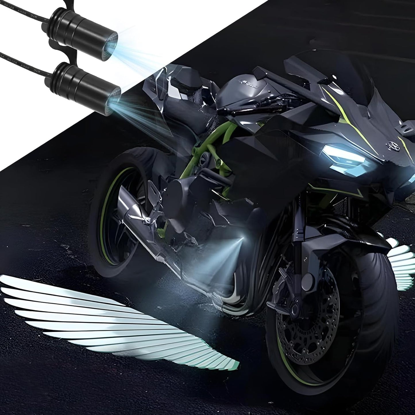 les feux latéraux Angel Wing de Motorcycle